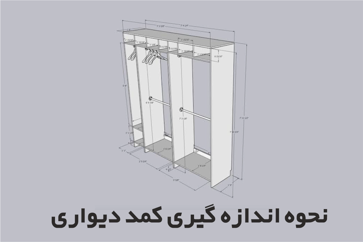 نحوه اندازه گیری کمد دیواری